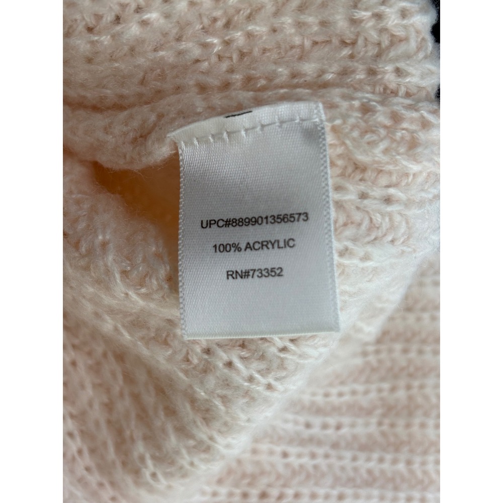 It's Our Time‎ Sweater Pink Crisscross Back V-Neck Chunky Knit XL - Picture 5 of 6